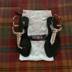 Fibi & Clo Embellished Sandals